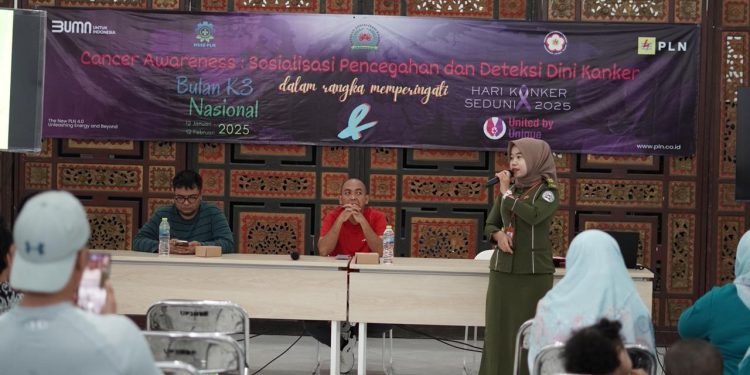 PLN Gelar Sosialisasi Pencegahan Kanker dalam Rangka Peringatan Bulan K3 Nasional dan Hari Kanker Sedunia