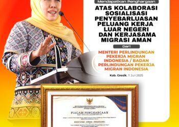 Jatim Terdepan Lindungi Pekerja Migran, Gubernur Khofifah Raih Penghargaan Nasional