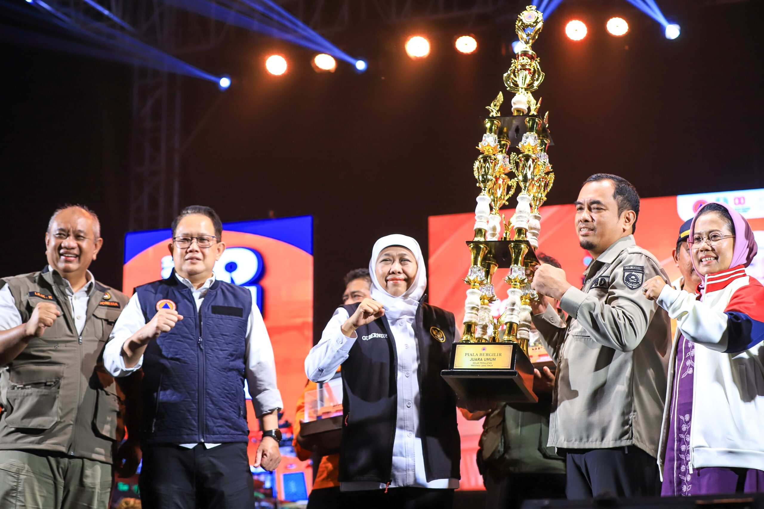 Perkuat Kesiapsiagaan Bencana, Gubernur Khofifah Apresiasi BPBD Se-Jawa Timur yang Siap Sigap dan Tangguh Hadapi Bencana