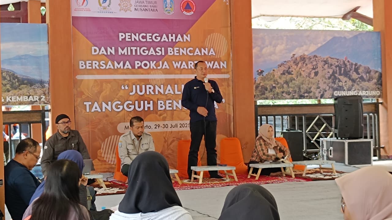 Garda Terdepan dalam Siarkan Informasi, BPBD Jatim Latih Jurnalis Grahadi Tangguh Bencana